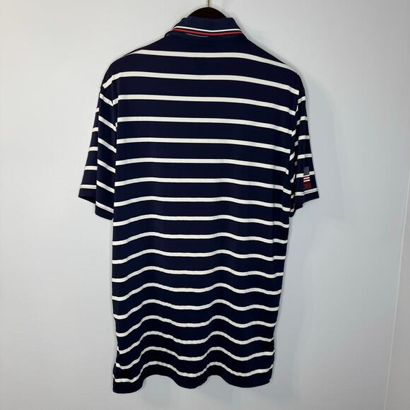 Ralph Lauren RLX Men's USA 2018 Ryder Cup Striped Wicking Golf Polo Shirt M - Picture 6 of 11